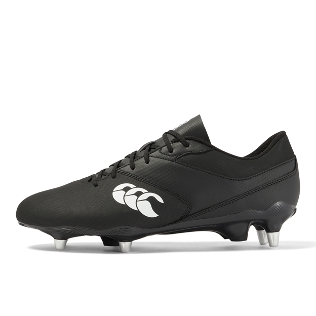 Canterbury Adults Phoenix Raze Soft Ground Rugby Boots - Black - Outstep