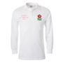 England Adults Classic XV Rugby Shirt Long Sleeve White - Front 
