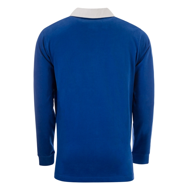 Womens World Cup France Adults Classic Heavyweight Rugby Shirt Royal - Back