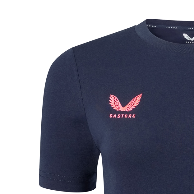 Harlequins Womens Off Pitch T-Shirt 26/27 Navy - Castore Close-up