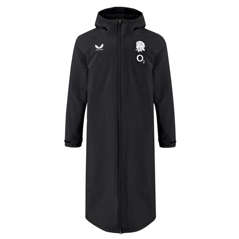 England Adults Performance Thermal Robe 26/27 Castore Black - Front View