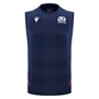 Scotland Mens Training Vest 25/26 Navy - Front 