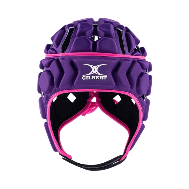 Gilbert Octane Headguard Purple/Pink - Straight On View