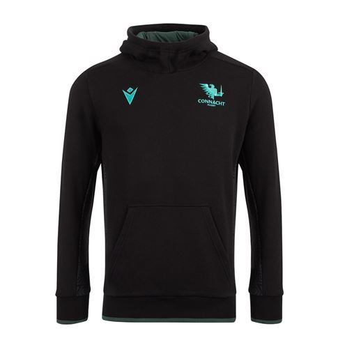 Connacht Kids Hoodie Black 2025 - Front Connacht Kids Hoodie Black 2025 - Front