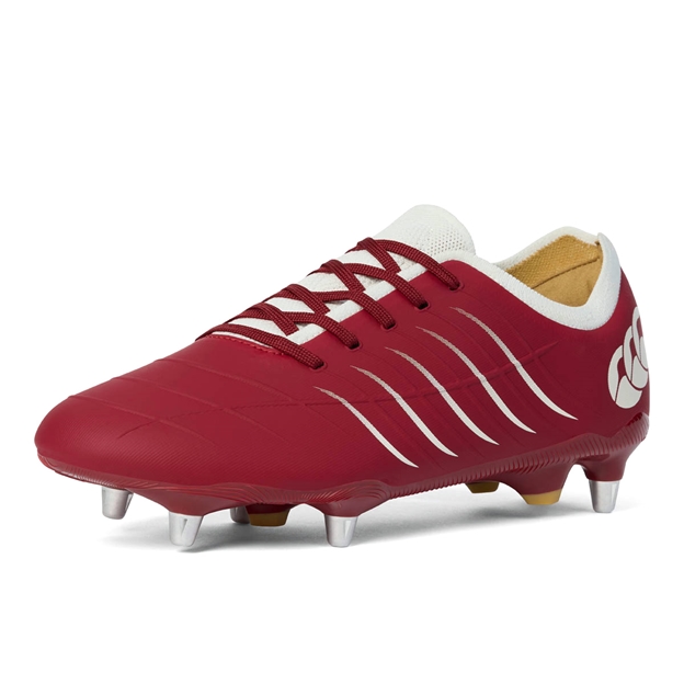 Canterbury Adults Phoenix 2.0 Pro SG Rugby Boots Red - Front