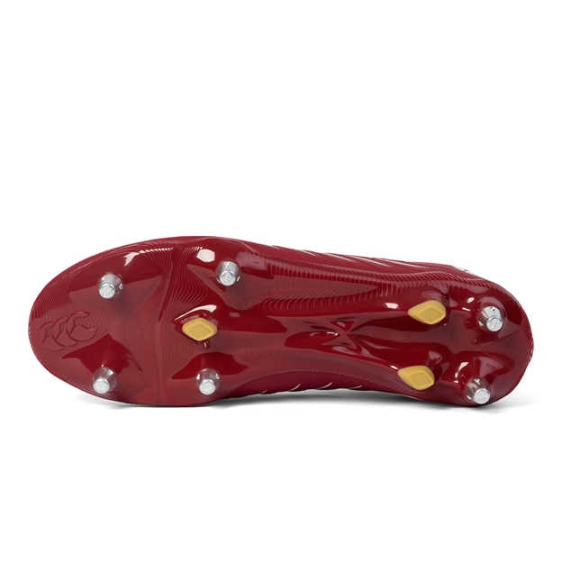 Canterbury Adults Phoenix 2.0 Pro SG Rugby Boots Red - Soleplate