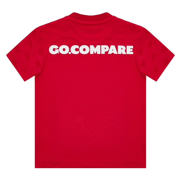 Wales Infants Home Rugby Shirt 26/27 Red - Back View