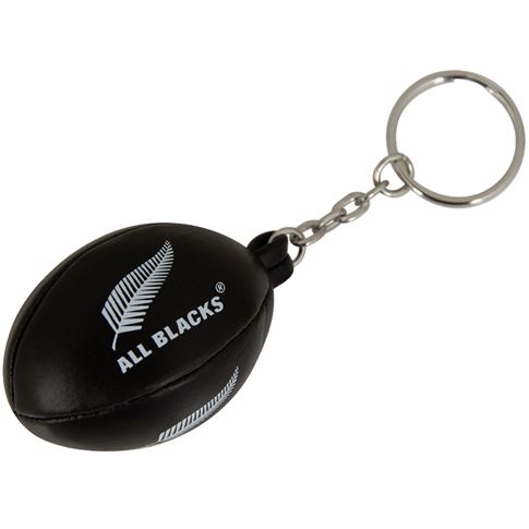 Gilbert All Blacks Rugby Ball Keyring - Front Gilbert All Blacks Rugby Ball Keyring - Front