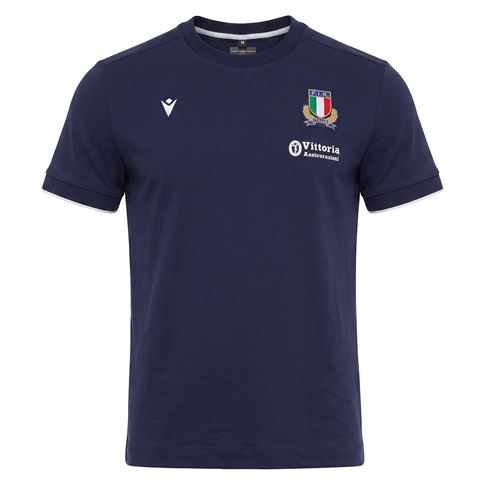 Italy Mens Athleisure Cotton T-Shirt 26/27 – Navy