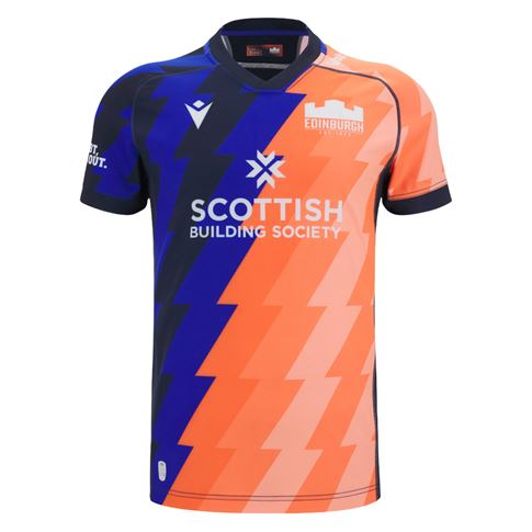 Edinburgh Mens Training Rugby Shirt 25/26 - Front Edinburgh Mens Training Rugby Shirt 25/26 - Front