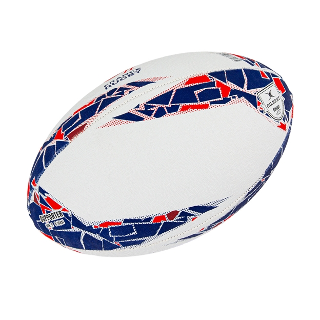 Gilbert France Supporters Rugby Ball Size 5 - Back