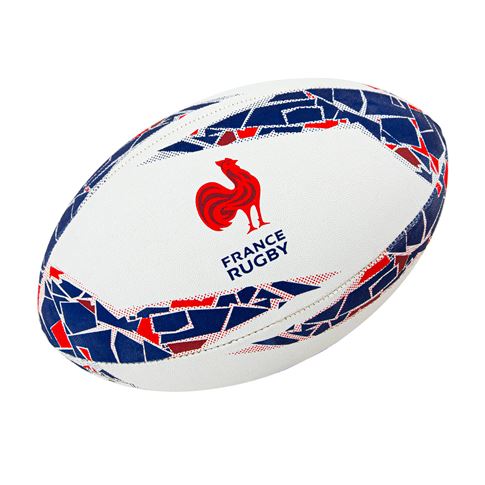 Gilbert France Supporters Rugby Ball Size 5 - Front Gilbert France Supporters Rugby Ball Size 5 - Front
