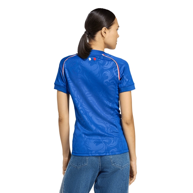 France WRWC Womens Home Jersey 2025 Blue - Model Back