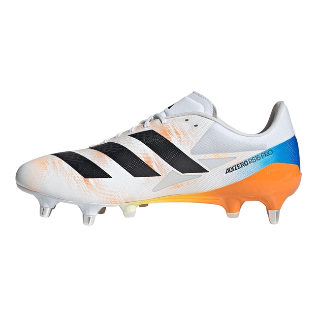 adidas Adults Adizero RS15 Pro Soft Ground Rugby Boots - Instep View