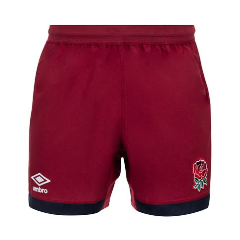 England Mens Away Rugby Shorts 24/25 - Front England Mens Away Rugby Shorts 24/25 - Front