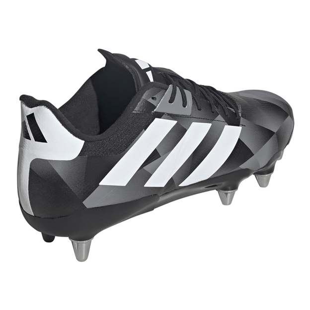 adidas Adults Kakari RS Soft Ground Rugby Boots Black - Heel