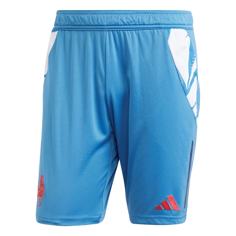 France Adidas Mens Gym Short - Focus Blue 2024 - Front