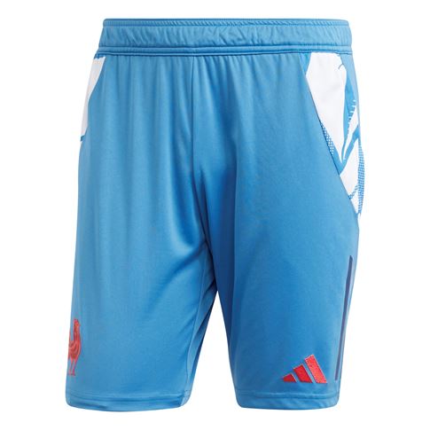 France Adidas Mens Gym Short - Focus Blue 2024 - Front France Adidas Mens Gym Short - Focus Blue 2024 - Front