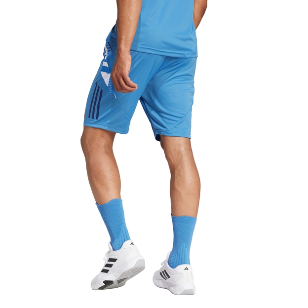 France Adidas Mens Gym Short - Focus Blue 2024 - Model Back