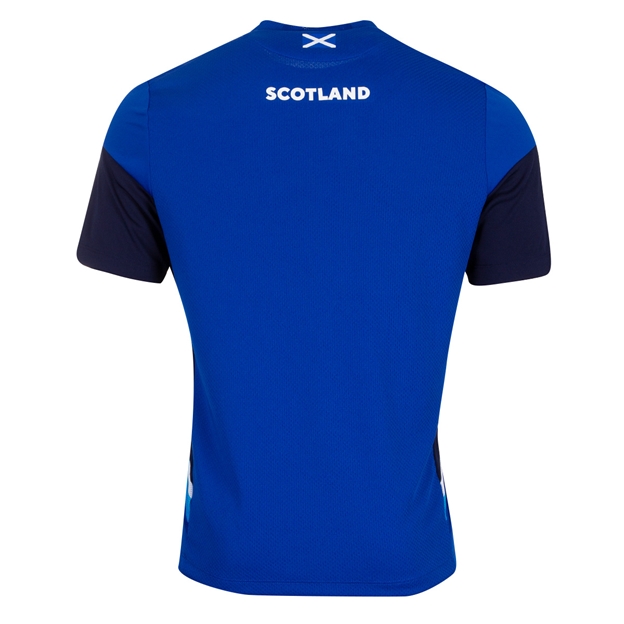 Scotland Mens Training Gym T-Shirt Royal 2023 - Back