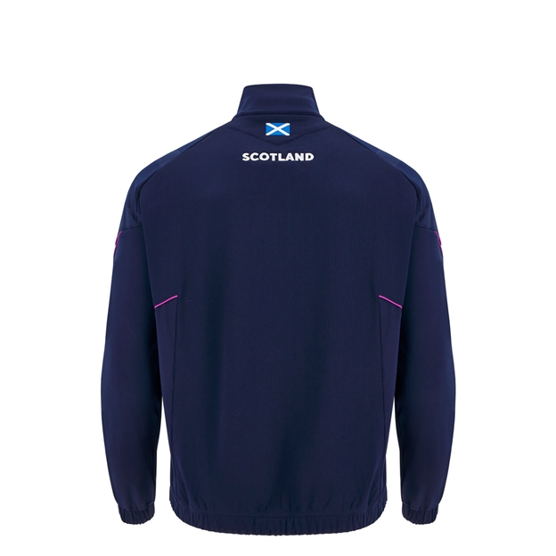 Scotland Junior Limited Edition Calcutta Cup Since 1879 Travel Quarter Zip Fleece 25/26 Navy - Back