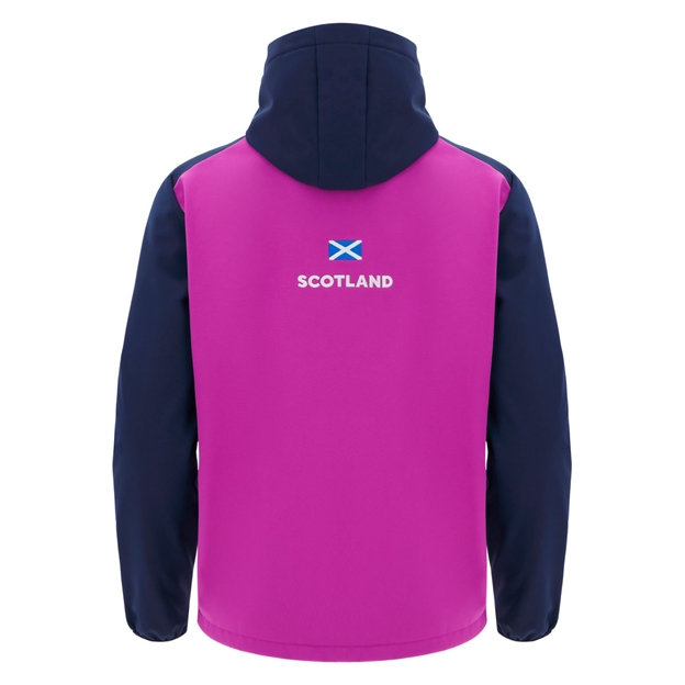Scotland Mens Softshell Jacket 25/26 Navy/Purple - Back