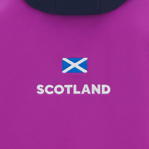Scotland Mens Softshell Jacket 25/26 Navy/Purple - Scotland Flag Embroidery