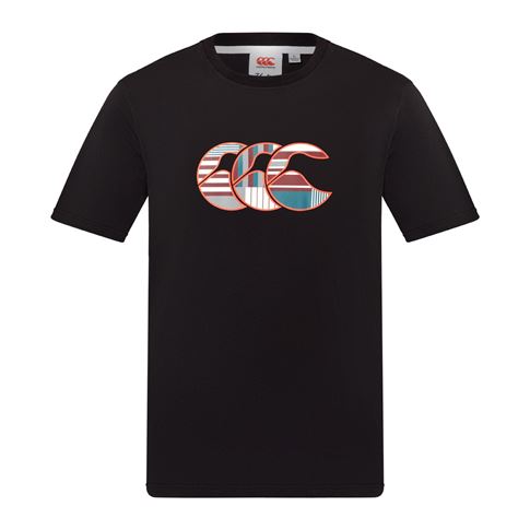 Canterbury Mens Uglies T-Shirt Black - Front View