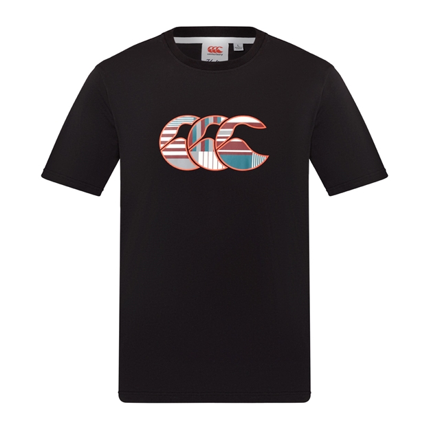 Canterbury Mens Uglies T-Shirt Black - Front View