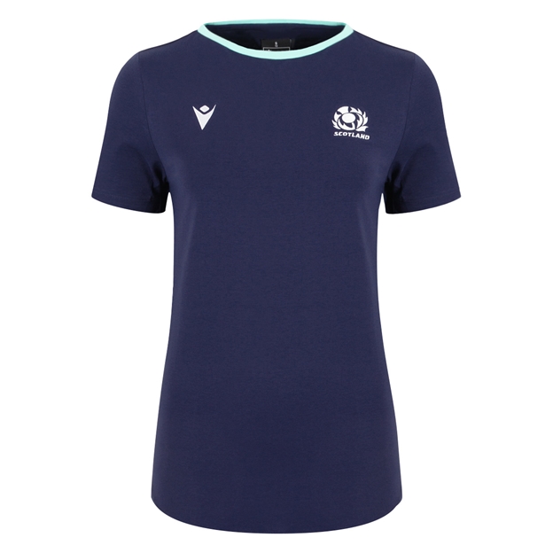 Scotland Womens Cotton Shirt Navy 2025 Front