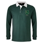 South Africa Mens Heavyweight Rugby Shirt Bottle Green - Front 