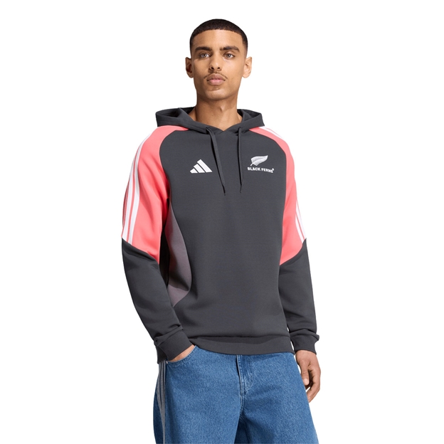 Black Ferns Mens Hoodie 26/27 Carbon - Model Front View