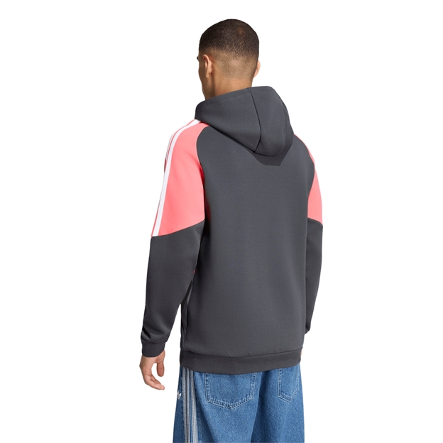 Black Ferns Mens Hoodie 26/27 Carbon - Model Back View