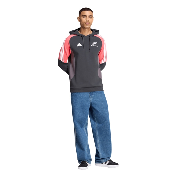 Black Ferns Mens Hoodie 26/27 Carbon - Model Full View