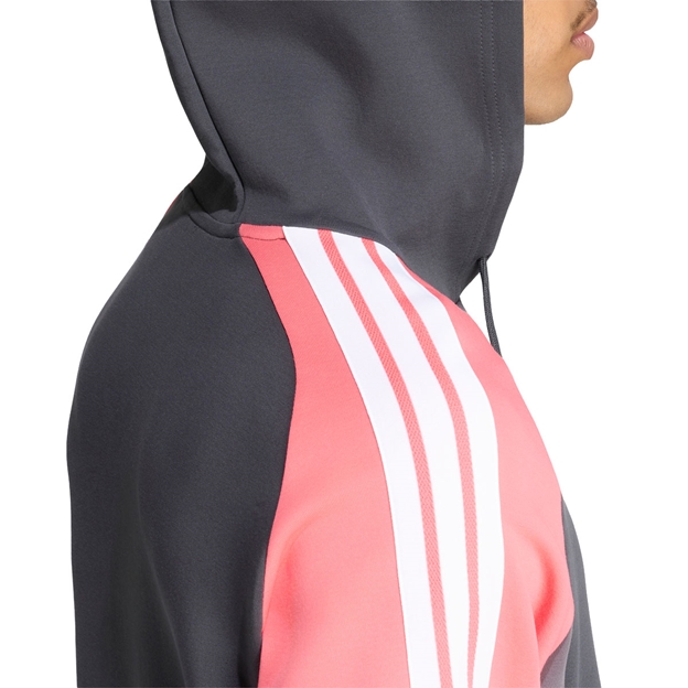 Black Ferns Mens Hoodie 26/27 Carbon - Model Shoulder Detail Close-up