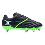 Gilbert Sidestep X20 Power 8 Stud Soft Ground Rugby Boots Black - Outstep 