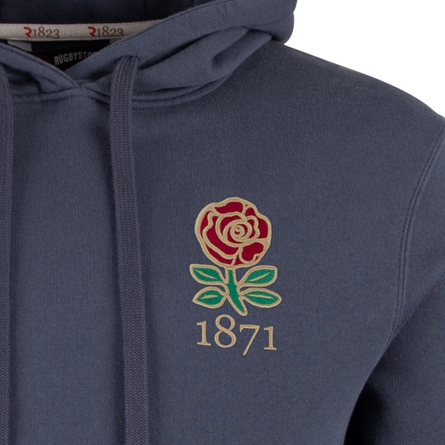 R1823 England 1871 Hoodie - Petrol Blue
