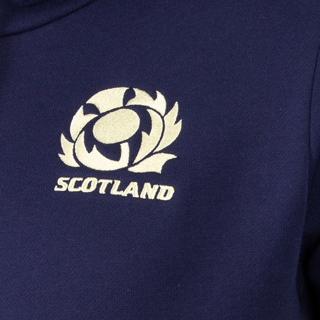 Scotland Kids Travel Full Zip Hoodie 26/27 - SRU Thistle Close-up