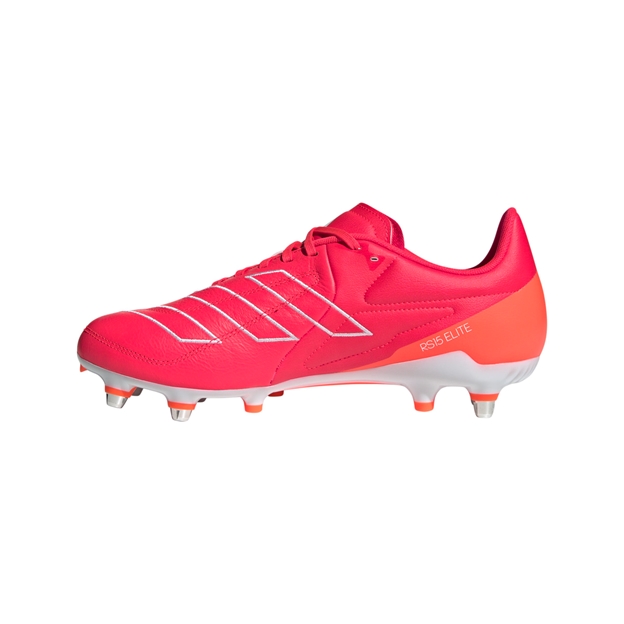 adidas Adults RS-15 Elite Soft Ground Rugby Boots - Lucid Red