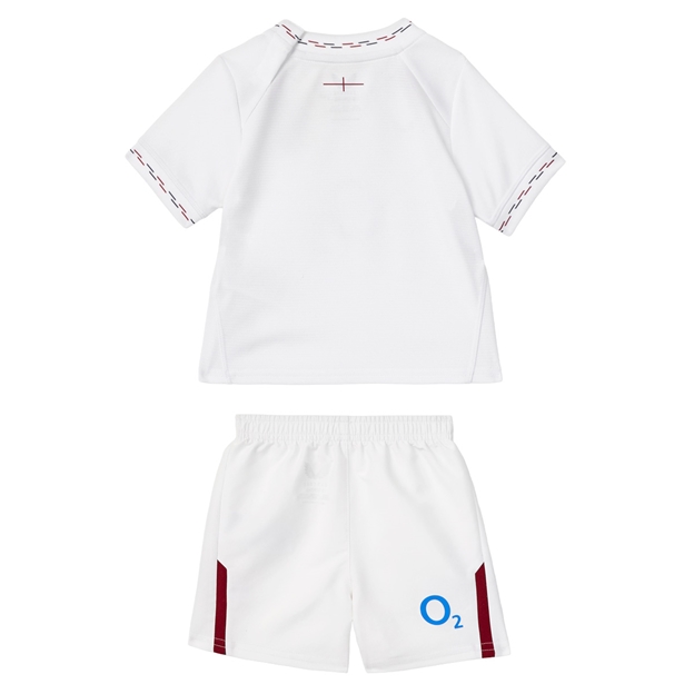 England Babies Home Rugby Kit 26:27 Brilliant White - Back View