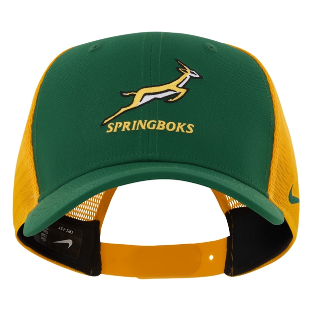 South Africa Springboks Adults Trucker Cap 26/27 Gorge Green - Front View 2