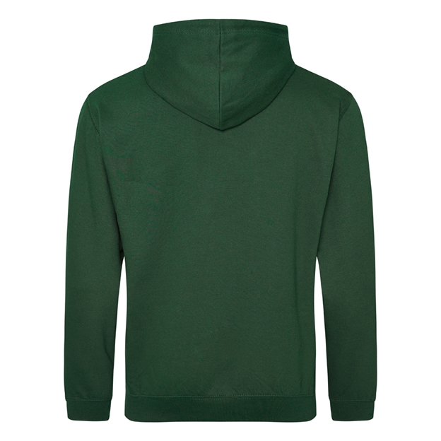Ireland Mens Classic XV Hoodie Bottle Green - Back