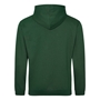 Ireland Mens Classic XV Hoodie Bottle Green - Back 
