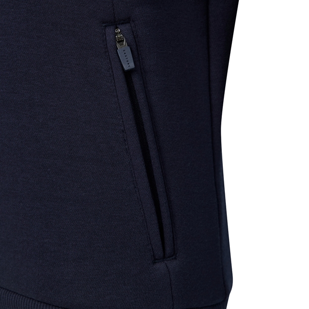 Harlequins Kids Off Pitch Hoodie 26/27 Navy - Zipped Pocket Close-up