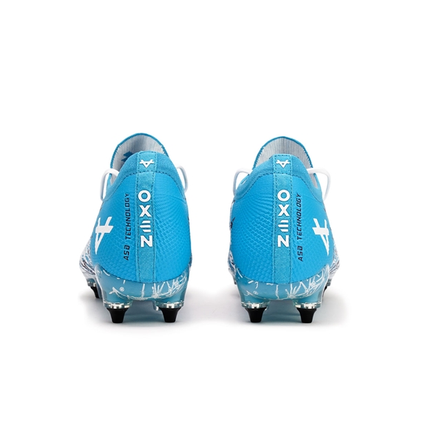 Oxen Adults Metasock Mix Stud Rugby Boots Blue - Heel