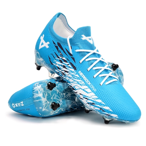 Oxen Adults Metasock Mix Stud Rugby Boots Blue - Front