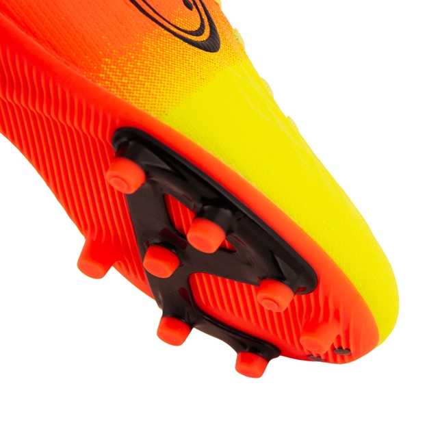 Optimum Kids Ignisio Easy Fasten Moulded Stud Firm Ground Boots Yellow/Orange - Forefoot