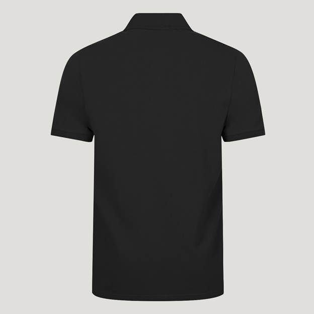 New Zealand 1884 Heritage Pure Cotton Polo - Black