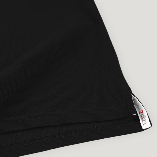 New Zealand 1884 Heritage Pure Cotton Polo - Black