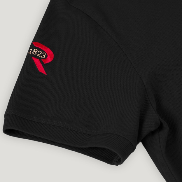 New Zealand 1884 Heritage Pure Cotton Polo - Black